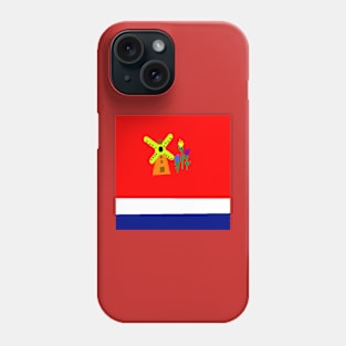 Sporty Netherlands Design on Red Background Phone Case