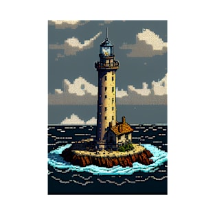 Lighthouse Of Isolation - Pixel Art T-Shirt