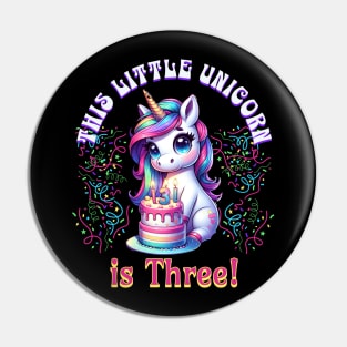 This little Unicorn is Three Pin