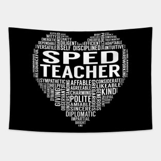 Sped Teacher Heart Tapestry