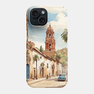 Tequisquiapan Queretaro Mexico Vintage Tourism Travel Phone Case