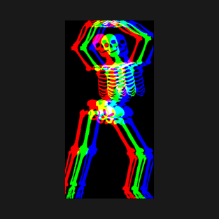 Trippy dancing skeleton T-Shirt