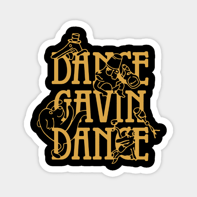 Dance gavin dance logo Magnet by K Vision TM