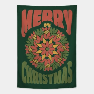 Merry Christmas Ornament Tapestry