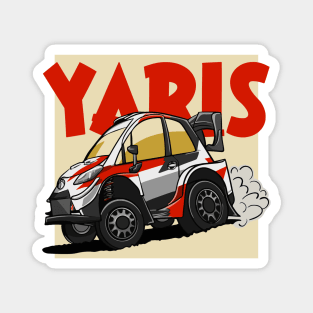 Yaris GR Rall Caricature Magnet