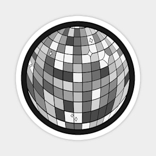 Silver Disco Ball Magnet