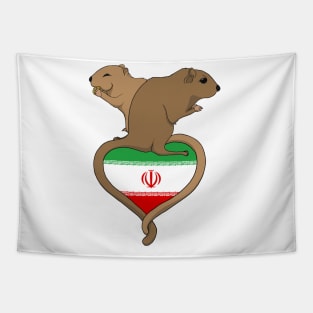 Gerbil Iran (light) Tapestry