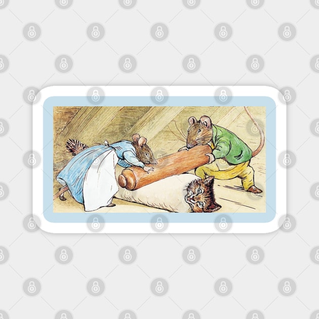 The Tale of Samuel Whiskers, or The Roly Poly Pudding - Beatrix Potter Magnet by forgottenbeauty