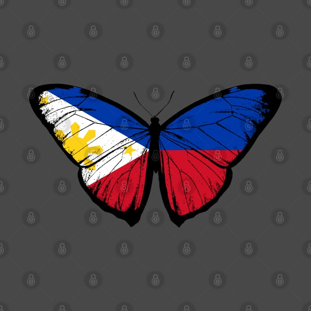 Vintage Philippines Butterfly Moth | Pray For Philippines and Stand with Philippines by Mochabonk