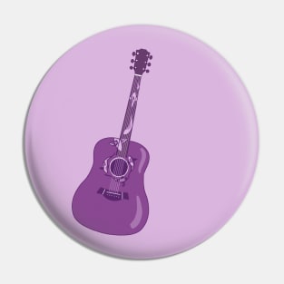 Purple koi guitar Pin