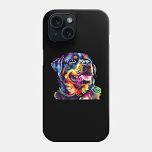 Rottweiler Colorfull Pop Art Design For Dog Onwer Phone Case