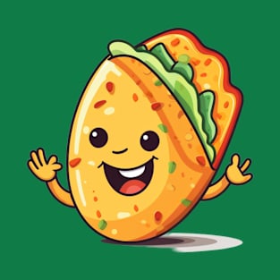 kawaii Taco cehees T-Shirt cute potatofood funny T-Shirt