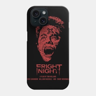 Fear and horror in a Vampire Fright Night Phone Case