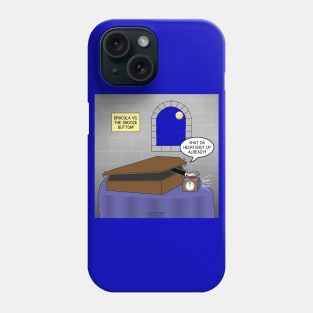 Dracula vs. the Snooze Button! Phone Case