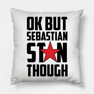 sebastian stan tough Pillow