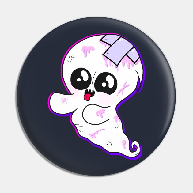 Pastel Ghost Pin by Greynvi