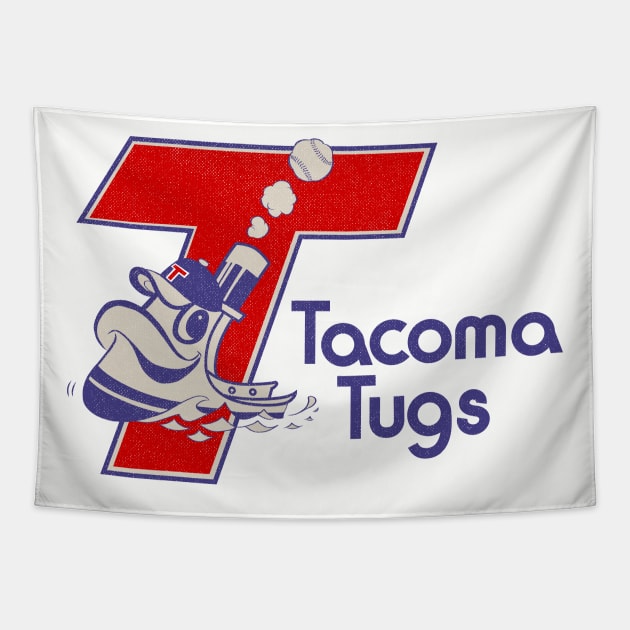 Vintage Tacoma Tugs Minor League Baseball 1979 Tapestry by LocalZonly