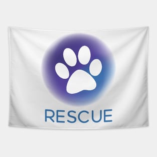 Rescue Pawprint Tapestry