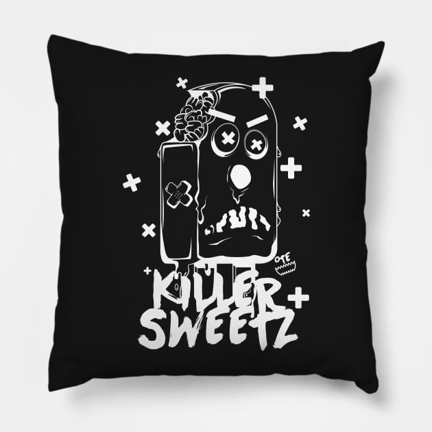 OTE Monster pop wht out Pillow by OwnTheElementsClothing