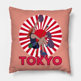 Sport Climbing Tokyo Pillow