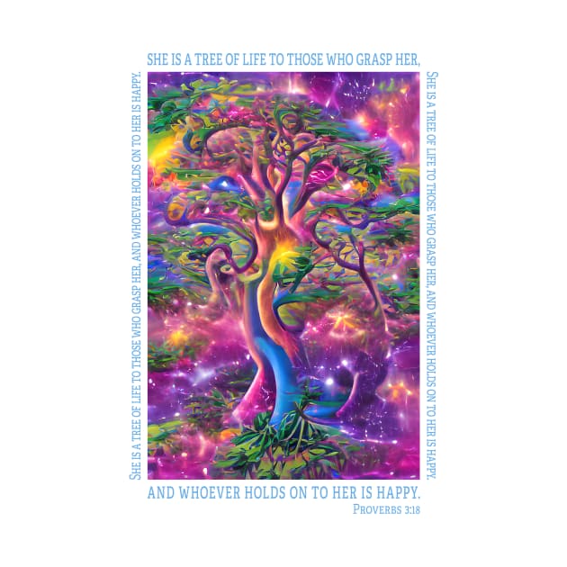 Tree of Life. Proverbs 3:18 by UltraQuirky