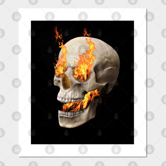 Fire Skull Fire Skull Posters And Art Prints Teepublic Choose from 29000+ cool skull graphic resources and download in the form of png, eps, ai or psd. teepublic