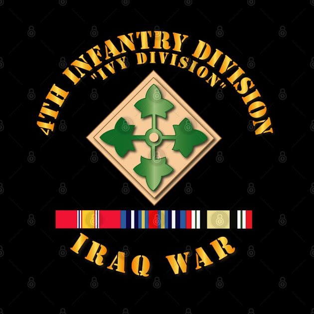 4th Infantry Div - Iraq War w SVC Ribbons by twix123844