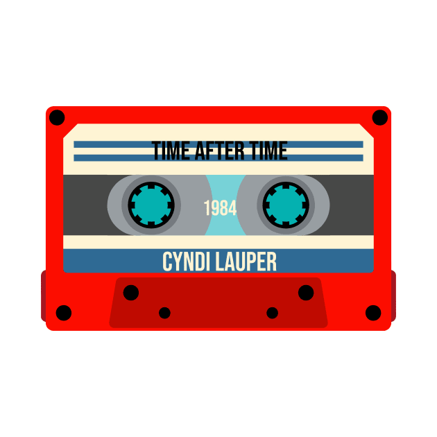 Cyndi Lauper Classic Cassette Tape by PowelCastStudio