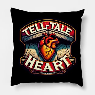 Edgar Allan Poe Tell-Tale Heart Literary Lover Pillow