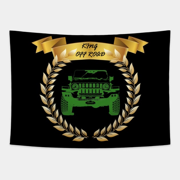 4x4 lifestyle design with classic jeep Tapestry by WOS