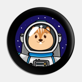 Guinea Pig Astronaut Space Themed Birthday Pin