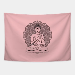 Mandala Meditating Buddha Tapestry