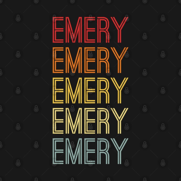 Emery Name Vintage Retro Gift Named Emery by CoolDesignsDz