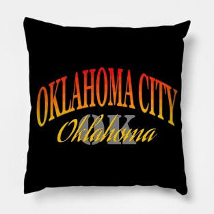 City Pride: Oklahoma City, Oklahoma Pillow