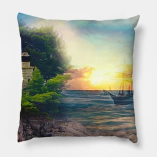 Sail Peacefully Pillow