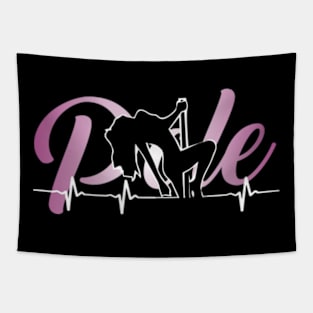 Pole Dance Lover Heartbeat T-shirt Tapestry