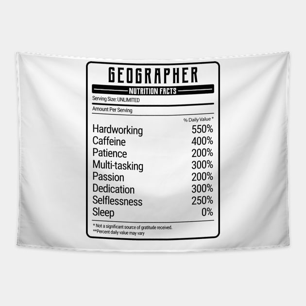 geographer nutrition value Tapestry by IndigoPine