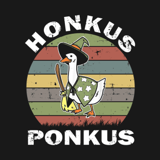 funny halloween witches duck cute honkus ponkus T-Shirt