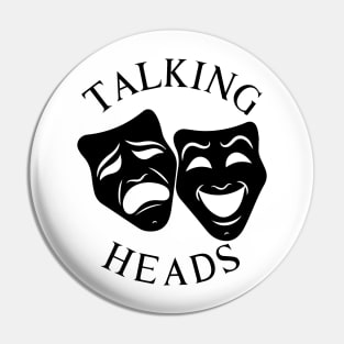 Talking Heads - Masks - Tribute Artwork- White Pin