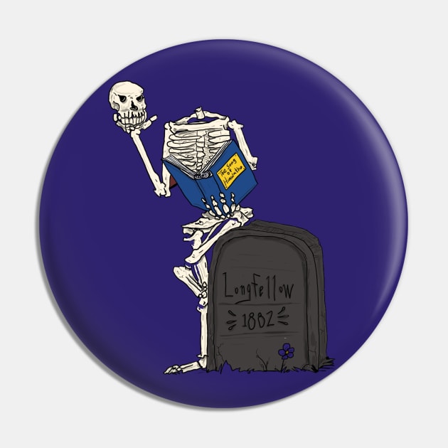 Longfellow Skeleton Pin by Blips & Drips