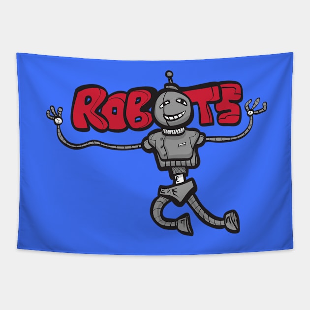 ROBOTS Tapestry by W00D_MAN