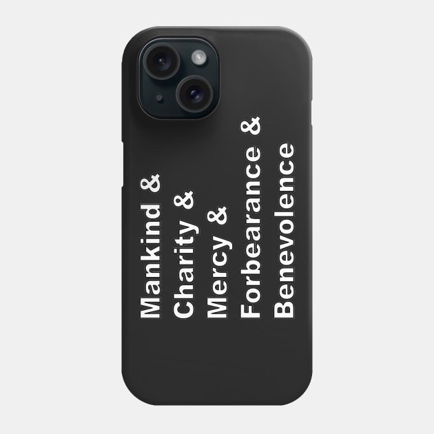 Christmas Carol Quote - Things that were my Business Phone Case by Bits