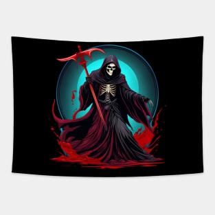 grim reaper skeleton Tapestry