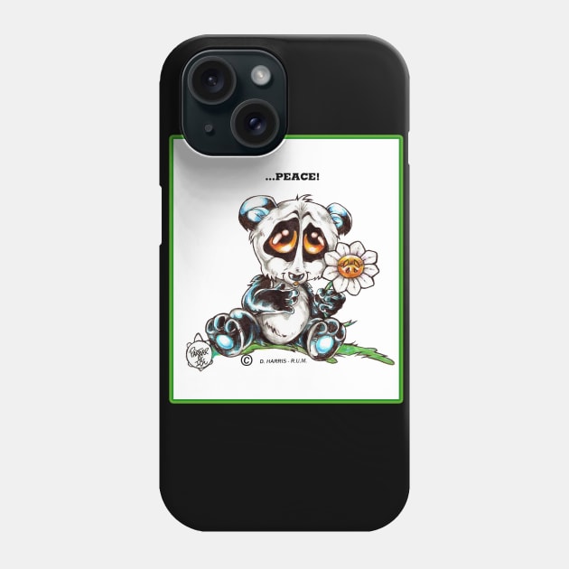 PEACE PANDA Phone Case by DHARRIS68