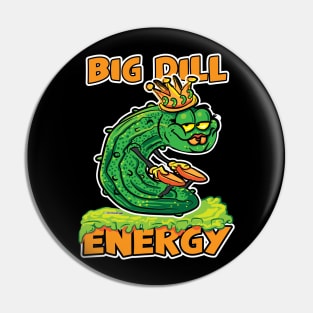 Big Dill Energy Queen Pickle Cartoon Pin