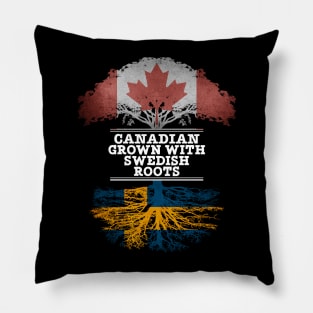 Canadian Grown With Swedish Roots - Gift for Swedish With Roots From Sweden Pillow