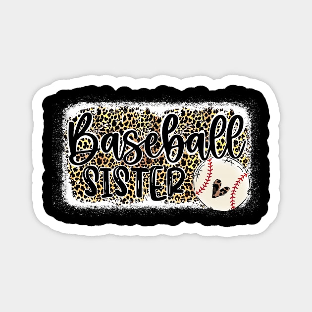 Baseball Sister Leopard   Baseball Sister Magnet by Wonder man 