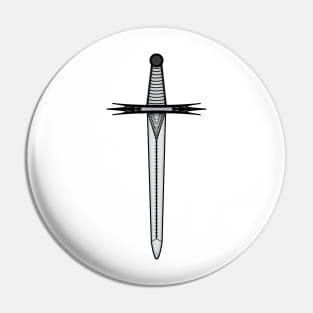 Sword symbol - Masonic symbol of Tyler for Blue Lodge Freemasonry Pin