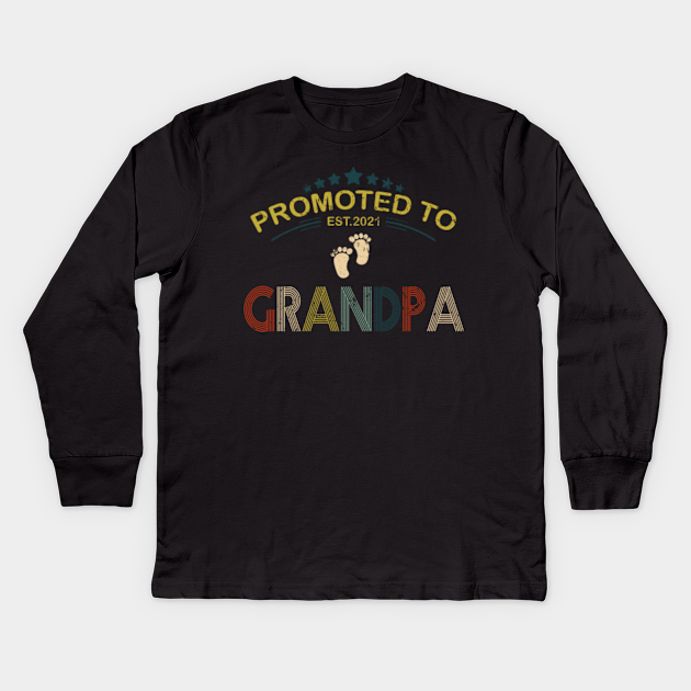 Download Promoted To Grandpa Est 2021 New Grandfather Gift Vintage ...