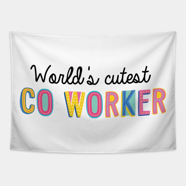 Co-Worker Gifts | World's cutest Co-Worker Tapestry by BetterManufaktur